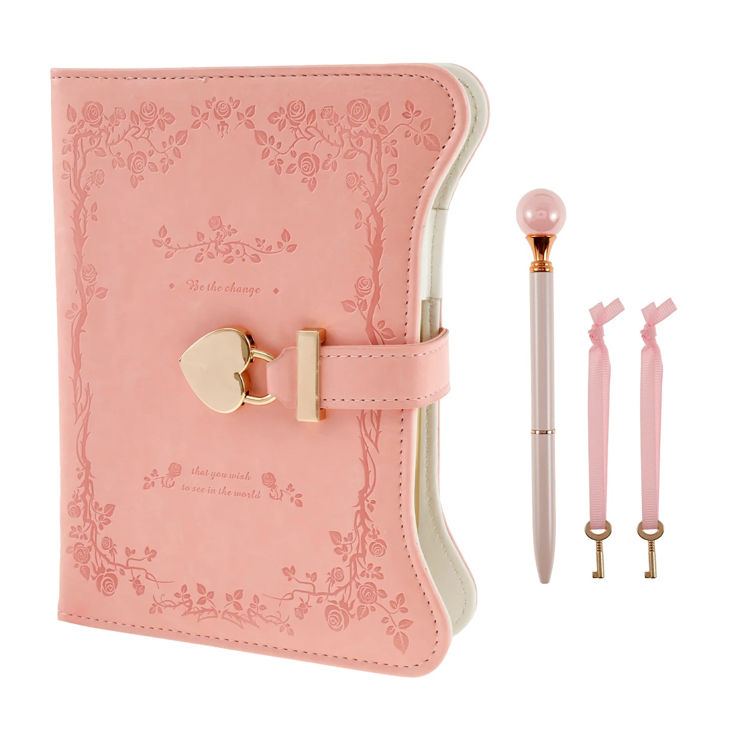 B6 360 Pages PU Leather Book with Lock Diary Thickened Creative Hand Ledger Student Notepad Stationery Notebook Binder Journal