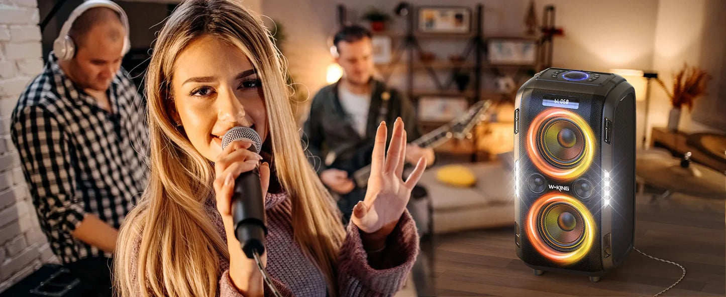 Party-Lautsprecher 2025: W-KING 250W PEAK Bluetooth - 120dB Massive Bass V5.3 Boombox Wireless Collection
