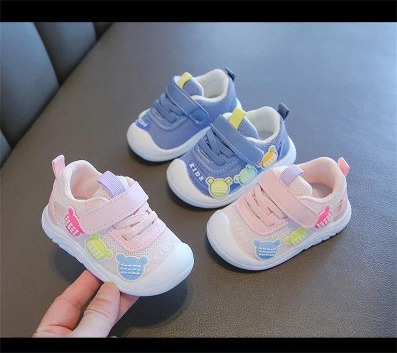 LunaKids Mädchen Sneaker Atmungsaktiv - Mesh Größe 24 30