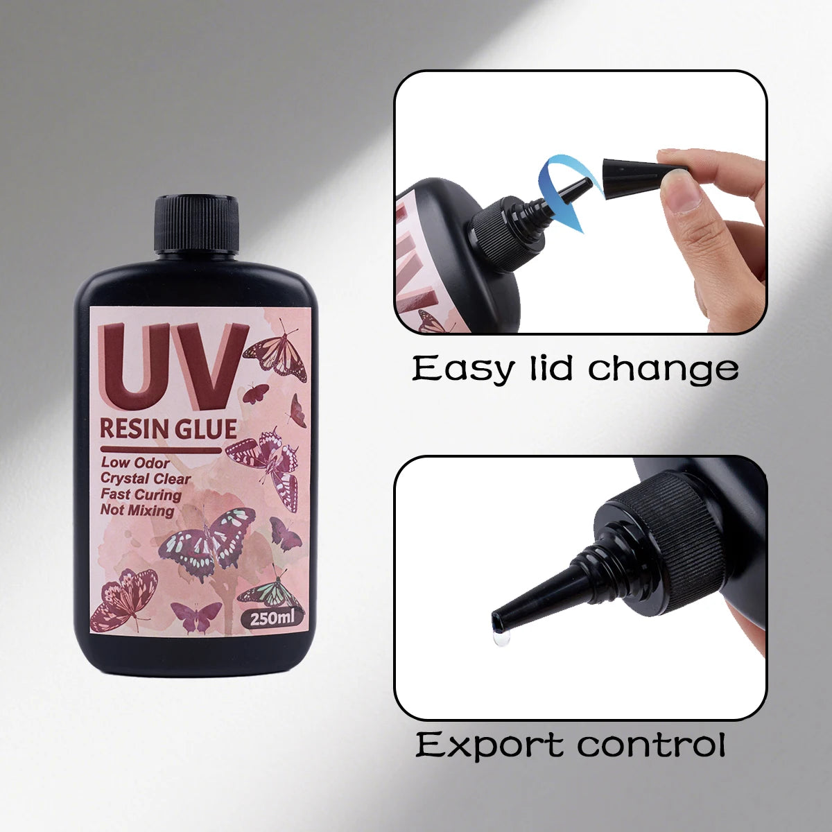 Choice UV Kleber Kristallklar - 100ml 250ml Schnellhärtend