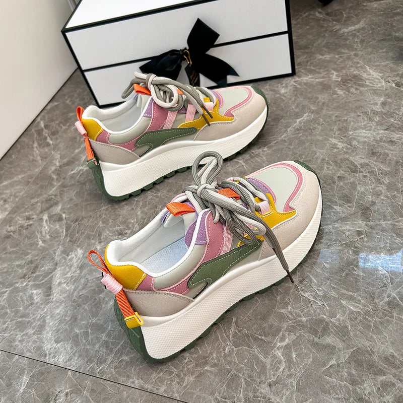 Women Sneakers Luxury Fashion High Top Women Boots Platform Casual Shoes Outdoor Running Shoes for Women Female Ladies Trainers