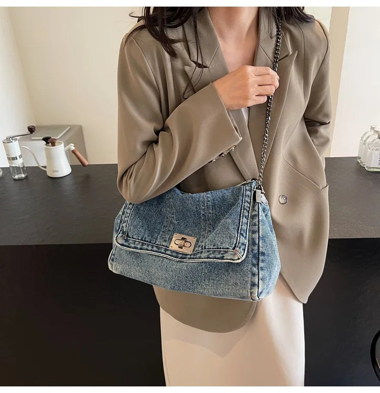 Fashionable And Versatile Shoulder Bag Crossbody Bag Commuting Bag College Student Minimalist Casual Tote Bag For Women Flap Bag