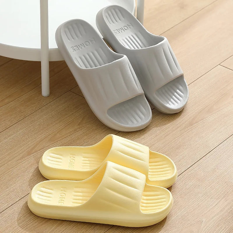 Heim Hausschuhe Frauen Männer Sommer Sandalen Weich EVA Slides Strand Flip Flops Paare Badezimmer Rutschfest Schuhe