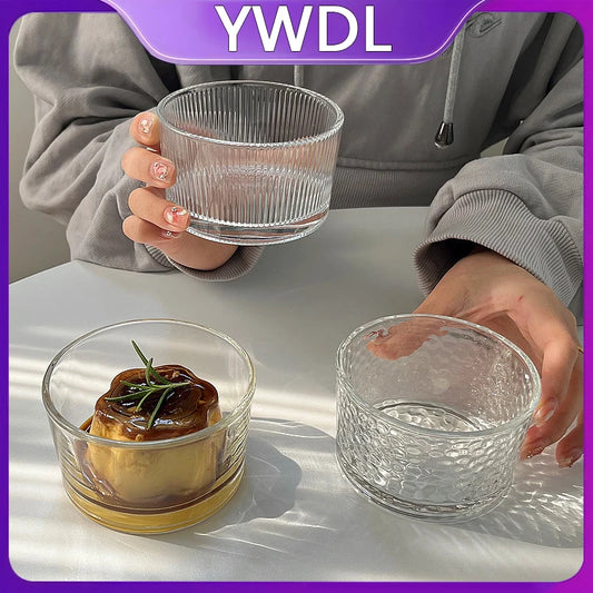 YWDL Mini Glas Schalen Set Eco Freundlich - 2/4 Stk 250ml