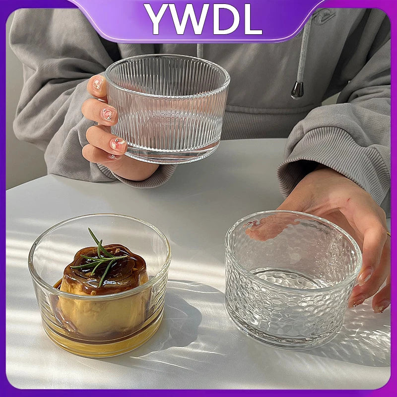 YWDL Mini Glas Schalen Set Eco Freundlich - 2/4 Stk 250ml