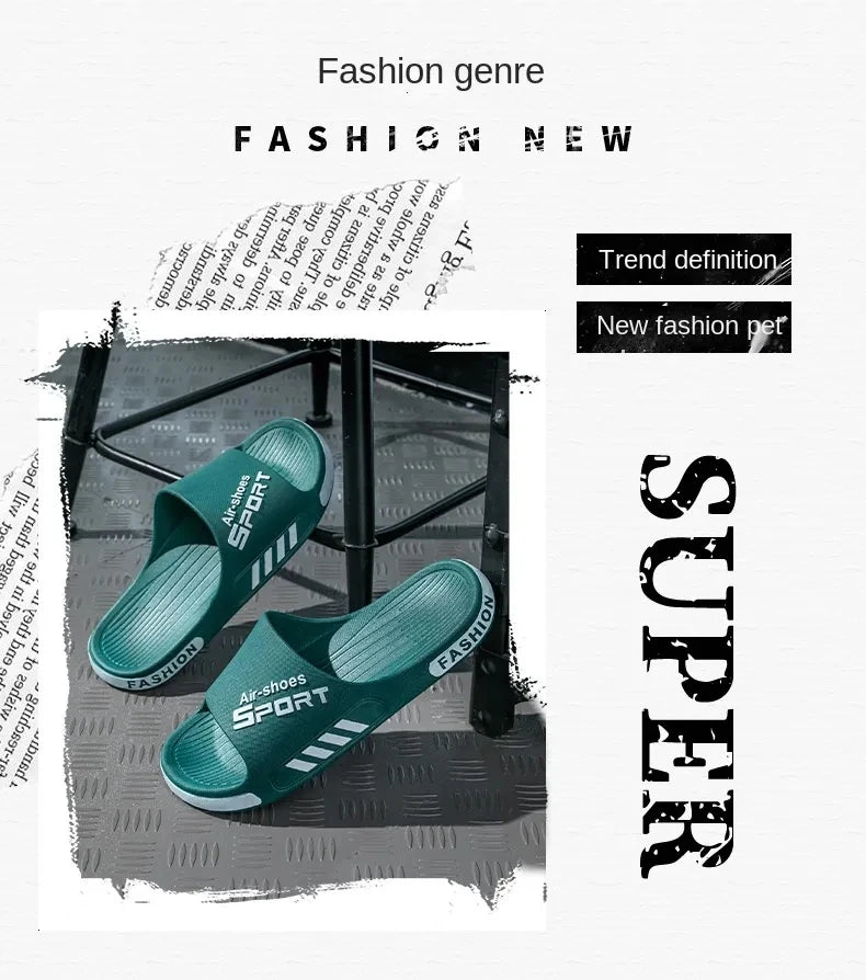 Mode Herren Hausschuhe PVC Weich Sohle Rutschfest Slides Casual Outdoor Strand Flip Flops Heim Badezimmer Paare Hausschuhe Neue Sandale