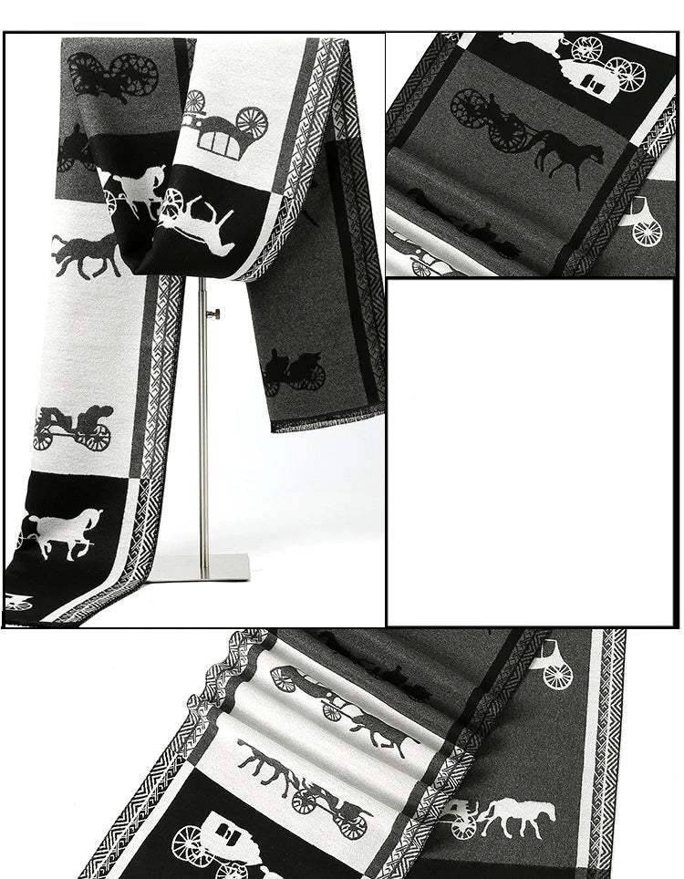 Kinelue FPWB61 Weicher Winterschal - Größe Uni Farbe Grau