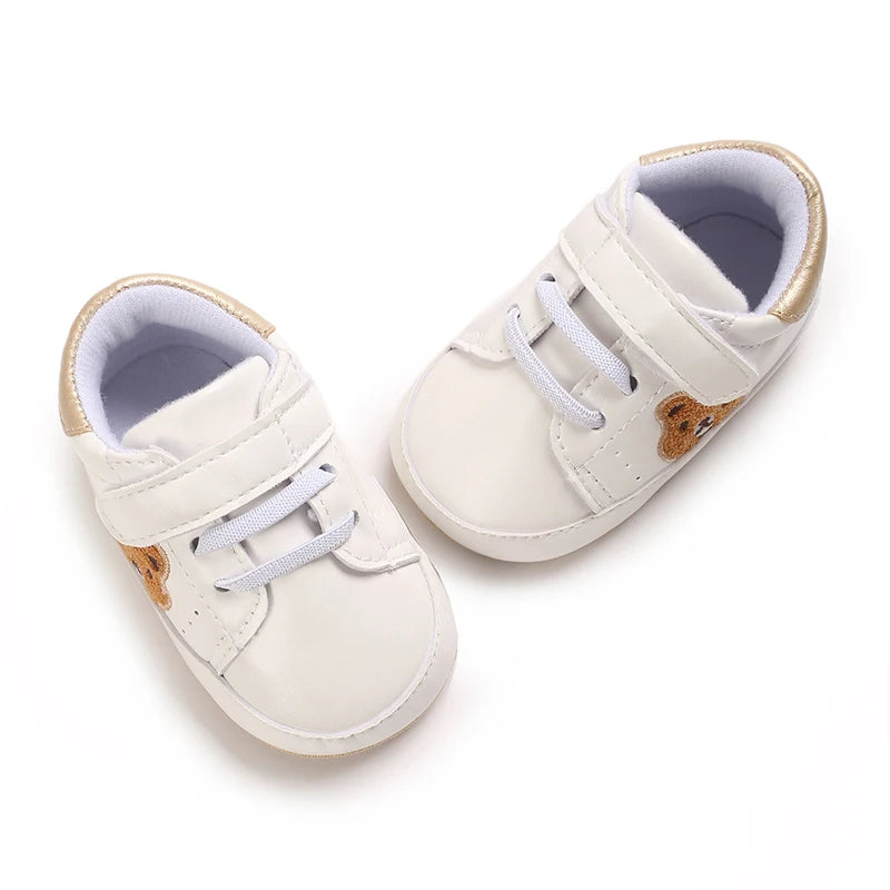 VALENSINA Panda Babyschuhe Anti Rutsch - 0-18 Monate Klett