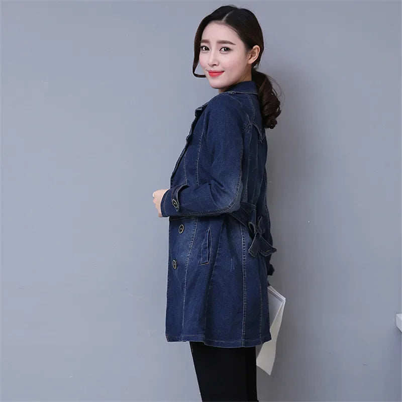 Guangdong Jeansjacke Vintage Windbreaker-Doppelreihig 26in