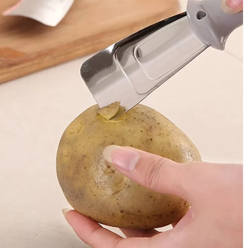 Edelstahl Schaber Enteiser Tragbar - 2 Stück 18 Cm Rostfrei