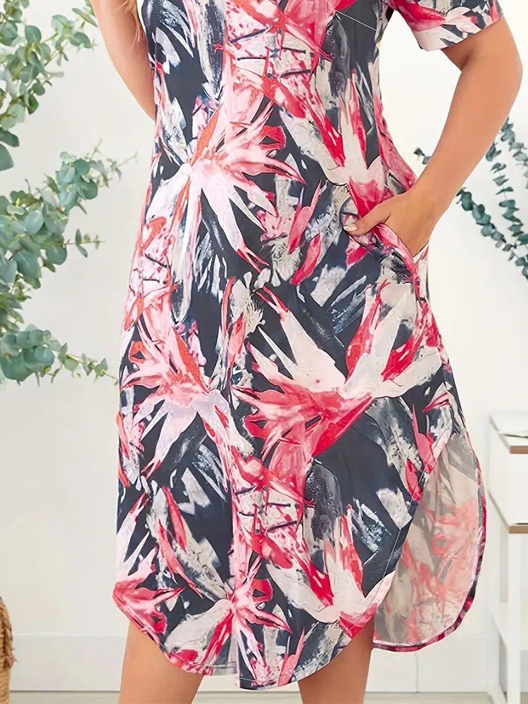 Rochie elegantă supradimensionată țesută pentru doamne, casual, confortabilă, croială, rochie de damă la modă, stilată, îmbrăcăminte pentru doamne