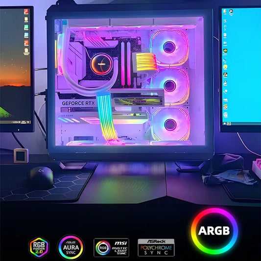 LED-Strip 2025: Coolcirc ARGB LED Light Strip Bar 8/24-PIN Motherboard Power Extension Cable Flexible DIY Collection