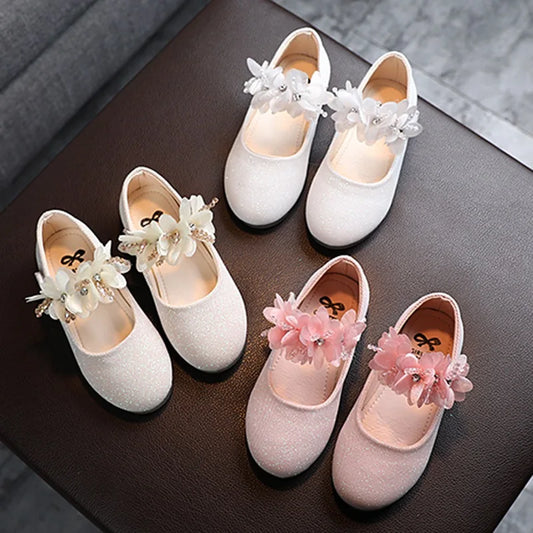 Sommer Baby Mädchen Prinzessin Schuhe - Weiche Sohle Sneaker mit Schleife und Blumen - Casual Kleinkind Schuhe