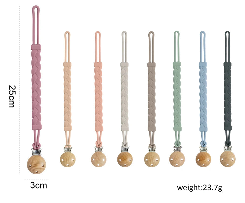 Bebe personalizat suzetă clip BPA gratuit silicon suzetă lanț anti-cădere silicon de calitate alimentară jucării de dentiție articole pentru bebeluși