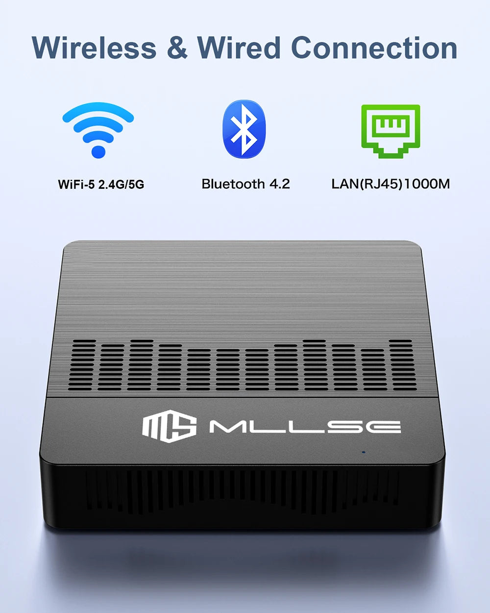 Mini PC compact MLLSE M2 Air - 128 GB ROM, N4000, 6 GB RAM
