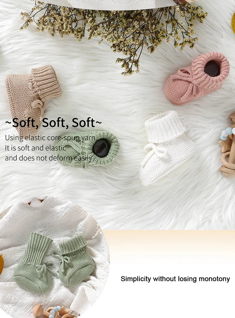 Baby-Stiefel 2025: Cotton-Knit Handmade - First Shoes Collection