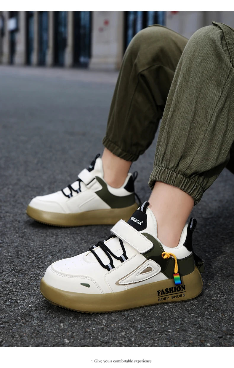 Jungen Mode Skate Schuhe 2025 - Dämpfende Sohle Fußgewölbe-Unterstützung - Plattfuß Casual Sneakers Schulschuhe