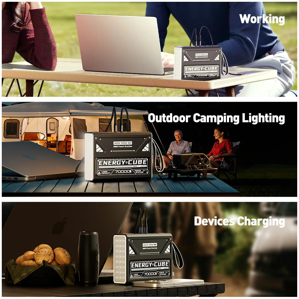 Camping-Laterne 2025: MOVESPEED LED 70000mAh Große Kapazität Rechargeable Notfall-Licht Outdoor-Sammlung