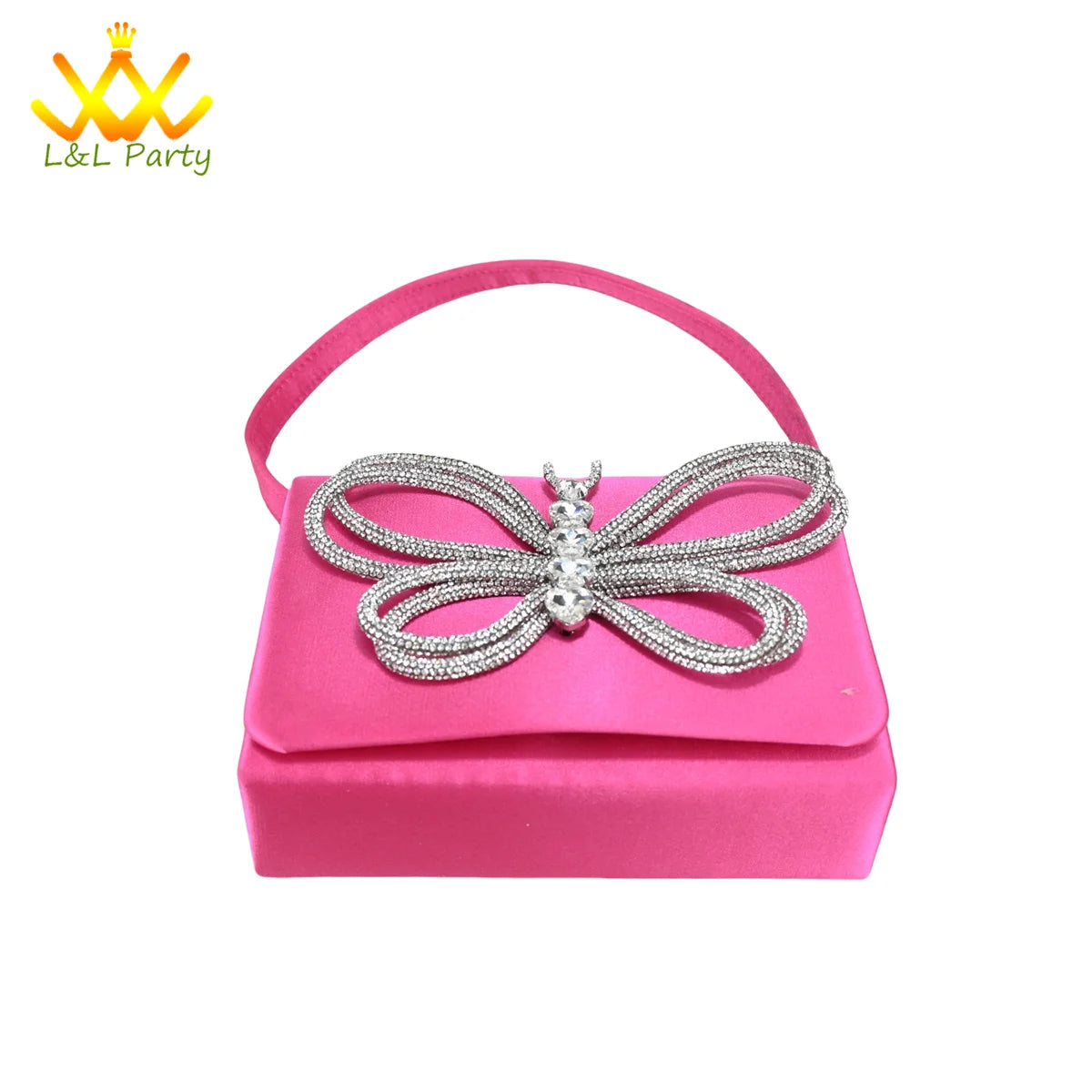 Elegant New Design 2024 Winter Design Italian Women Shoes and Bag Set in Fuchsia Color High Quality Pointed Toe For Party