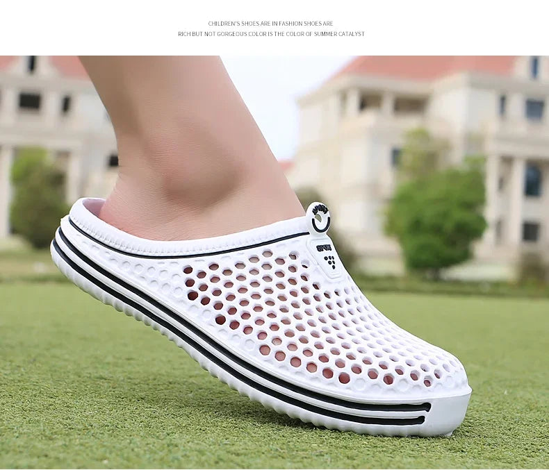 Herren-Pool-Sandalen 2025: Sonkpuel Komfortable MĂ€nner Pool Sandalen Sommer Outdoor Strand Schuhe MĂ€nner Slip on Garten Clogs LĂ€ssige Wasser Dusch Hausschuhe Unisex Zapatos Kollektion