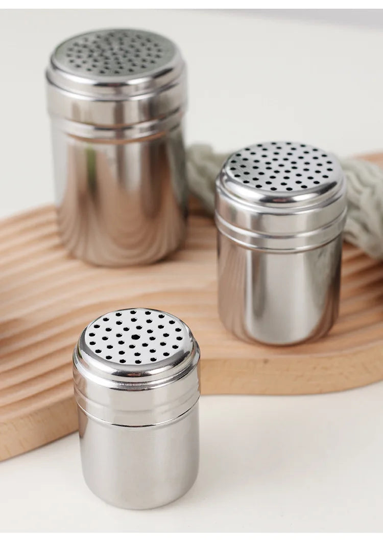 Multi-purpose Stainless Steel Seasoning Jar Toothpick Holder Salt Sugar Bottle Rotating Cover Spice Pepper Shaker Kitchen Gadget