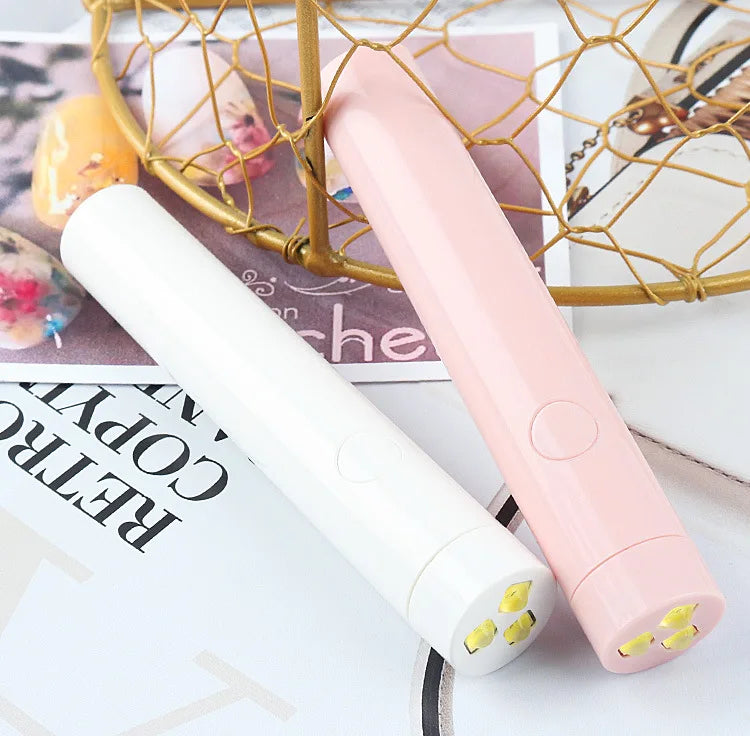UV Light for Gel Nails, Denabuty Mini U V LED Nail Lamp Handheld with Stand, Portable Nail Dryer Rechargeable USB Cordless