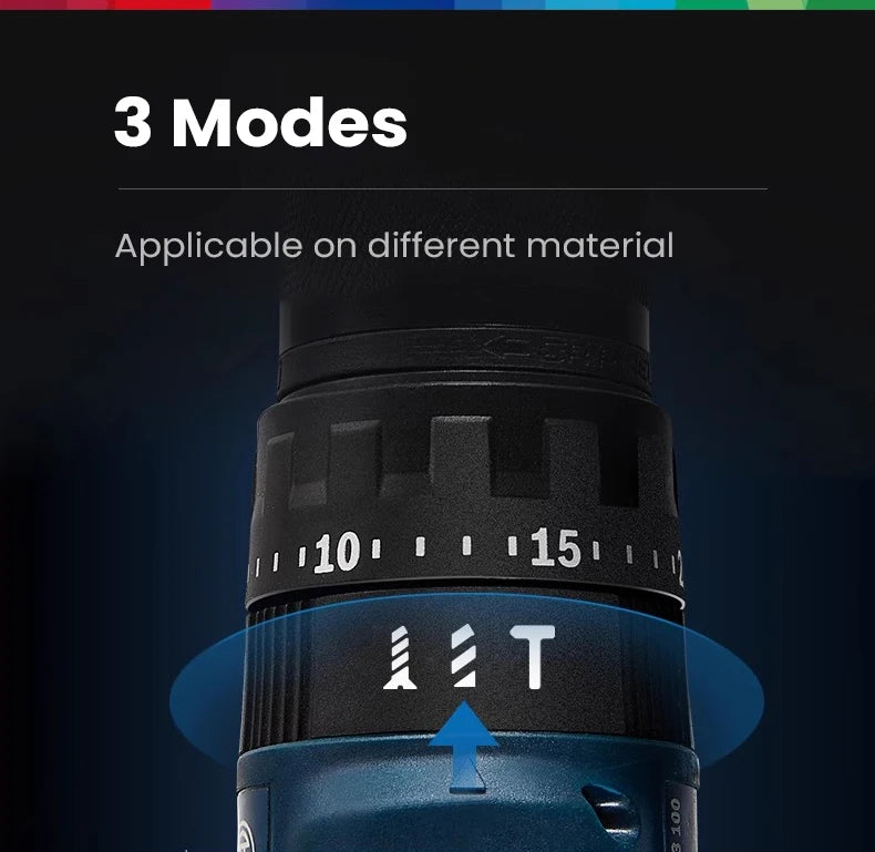 Bosch GSB 185 Li Cordless Impact Drill 3 In 1 Multifunctional 50Nm Electric Screwdriver Brushless Hammer Drilling Pro Power Tool