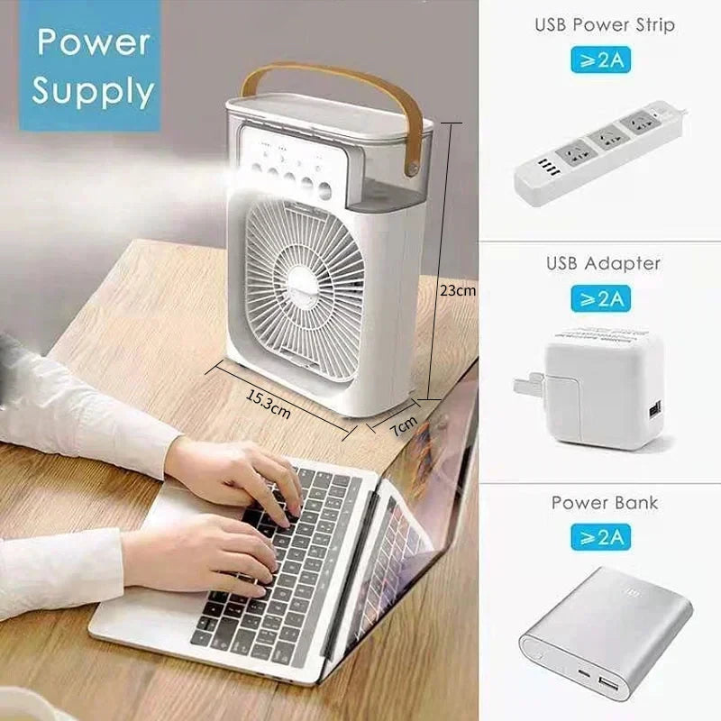 Kualool Fünfloch-Befeuchter-Lüfter - 5V2A 10W Kompakt