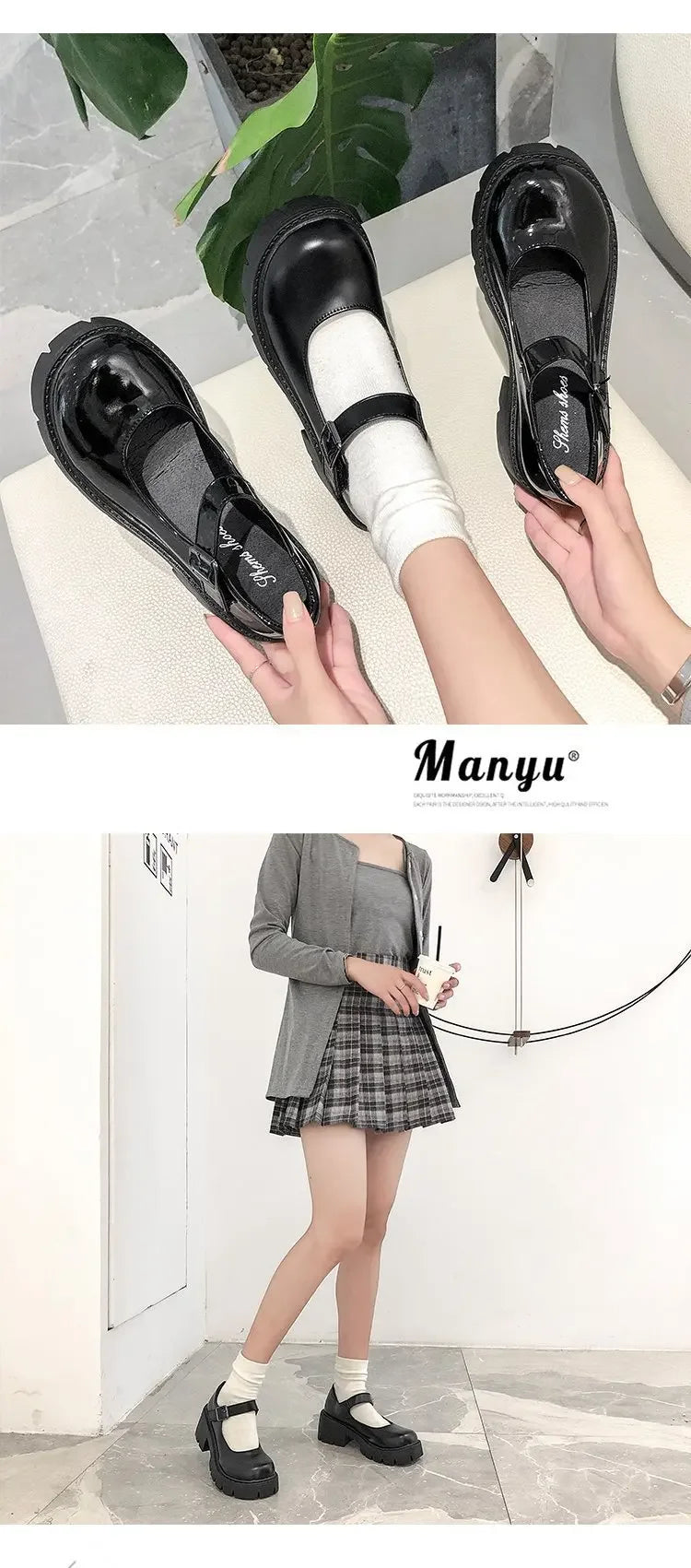 Schuhe Lolita Frauen 2025 - Japanischer Stil Mary Jane Vintage Mädchen - Hohe Absätze Platform College Student Pumps