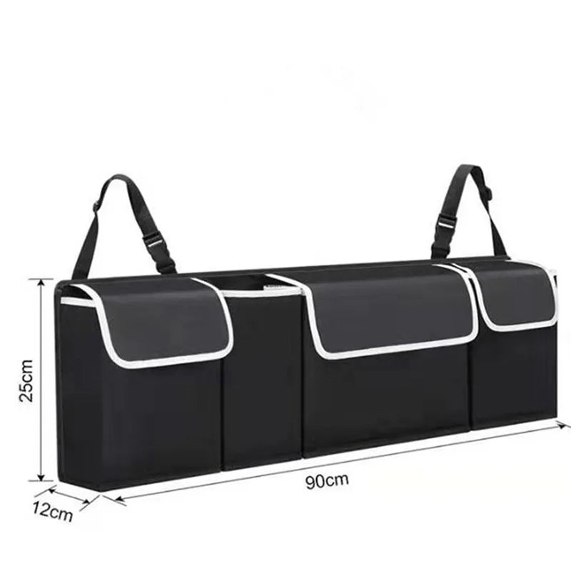 Adjustable Backseat Storage Bag Car Trunk Organizer High Capacity Multi-use Oxford Car Seat Back Organizers Automobile Interior