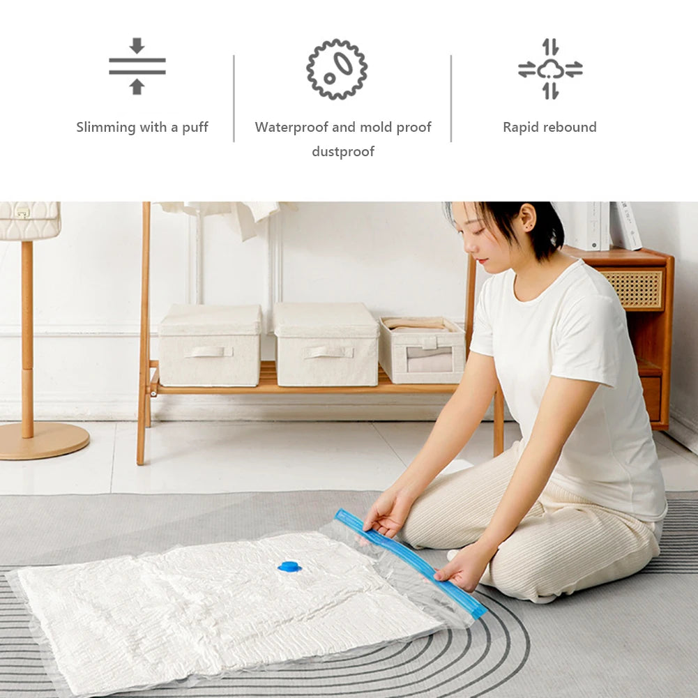 VakuumPro 6er Ventilbeutel - 6 Stk 80x60cm Platzsparend