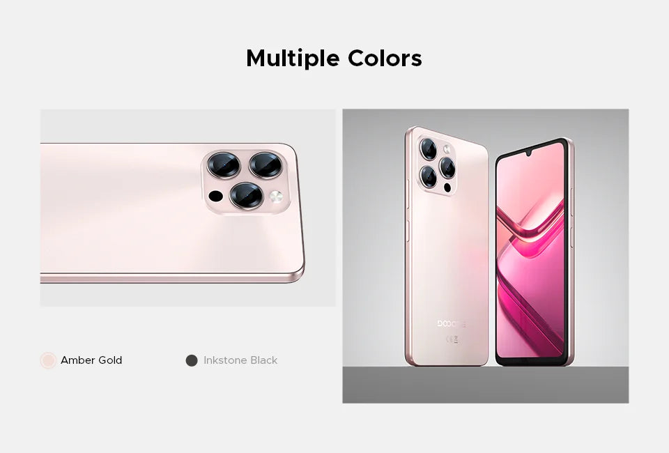 Doogee Note58 Pro Versiune Globală Android 15 Smartphone-uri 8GB RAM 256GB ROM 6250mAh Baterie Mare 6.75" Ecran HD+ NFC Telefon Mobil