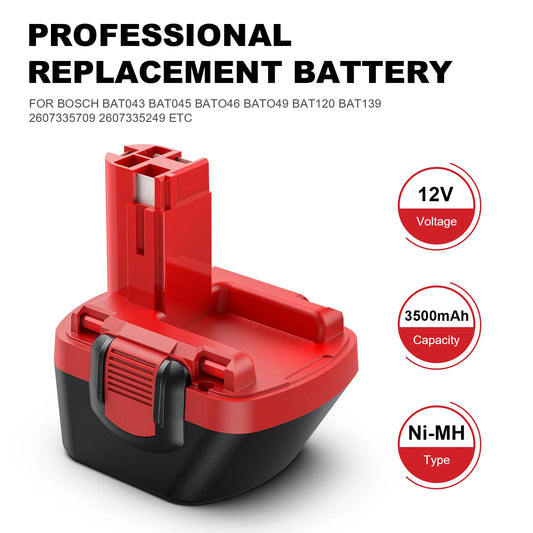 Turpow BAT043 NiMH Akku 12V 3500mAh - ErsatzFürBosch