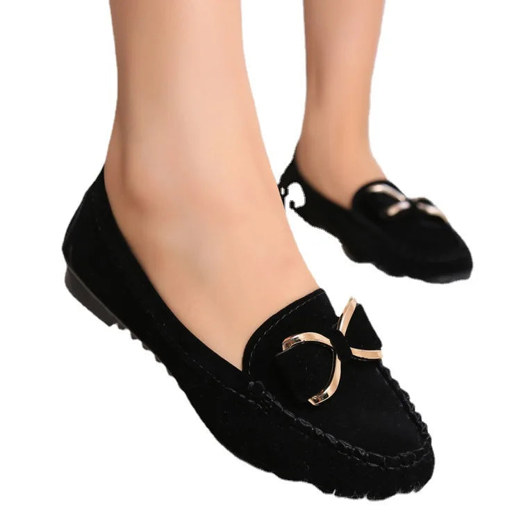 Women's Flat Shoes Fashion Casual Lofers 2023 Ladies Elegant Butterfly-Knot Comfortable Shoes Women Soft Classic Office Shoes