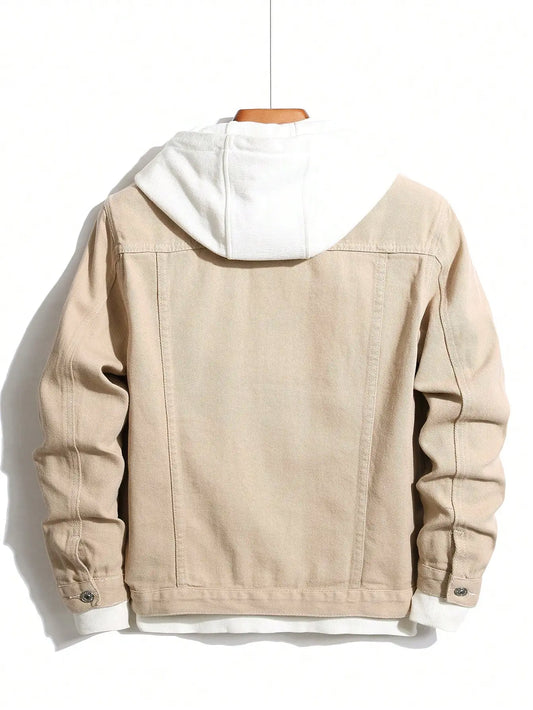 UrbanStyle Jeansjacke Khaki - Herren Baumwolle, Normal