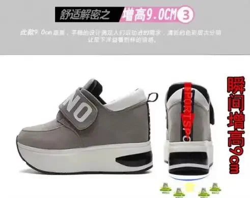 NEW Platform Wedge Sneakers Ladies Shoes Sneaker Casual Shoes Trainers Women Female Shoes Black Red Sneaker Women Tenis Feminino