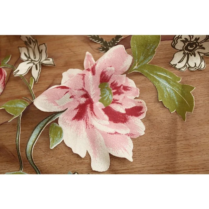 Zhejiang Tüllvorhang Blumen - 100 Prozent Polyester 1 Panel
