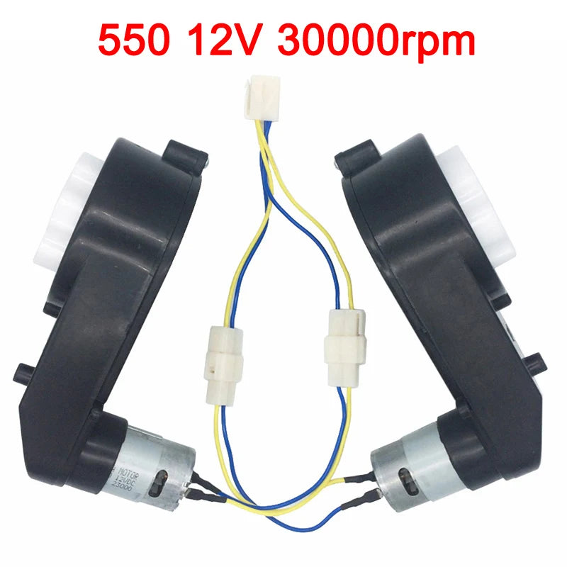 Motor de mașină electrică pentru copii 2025: Cutie de viteze 12V/6V CC - Colecție RC de mare viteză