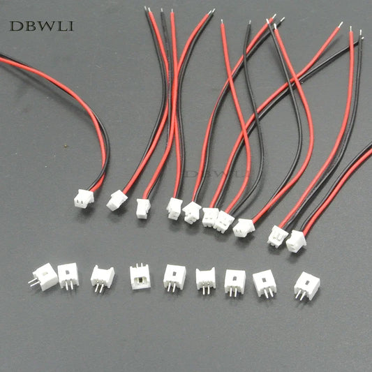 DBWL JST1.25 Mini Micro Buchse - 2 Pin 1,25mm 80-200mm