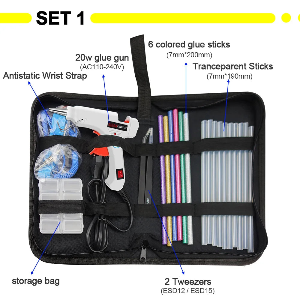 Heißklebepistole Set 2025 - GoGoPanda 6 IN 1 Electric Heat Hot Melt DIY Tool