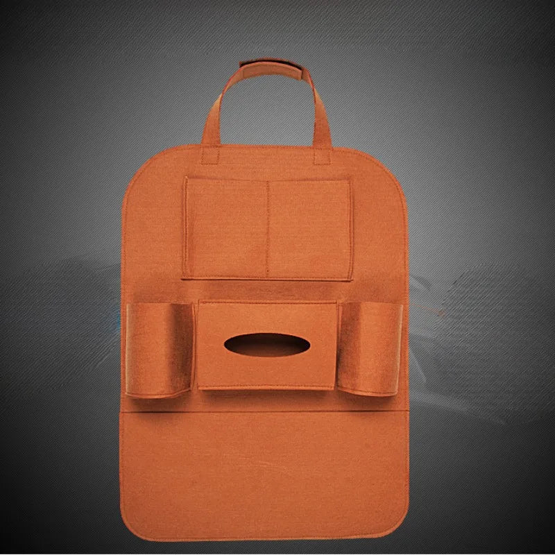 Organizator de scaun AutoFit din fetru cu 6 compartimente - 6 buzunare universale