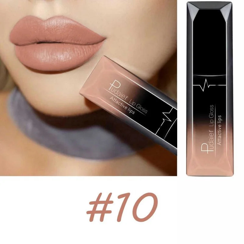 Best Lip Makeup 17 Color elegant Matte Long Lasting Lipgloss Liquid Lipstick Lip Cream