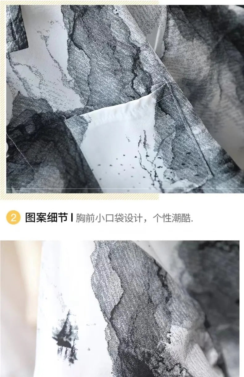 New 2024 Summer Kids Clothes Sets Baby Boys Short Sleeve Lapel Tie-dye Print Shirt Top with Shorts Children Casual Clothing