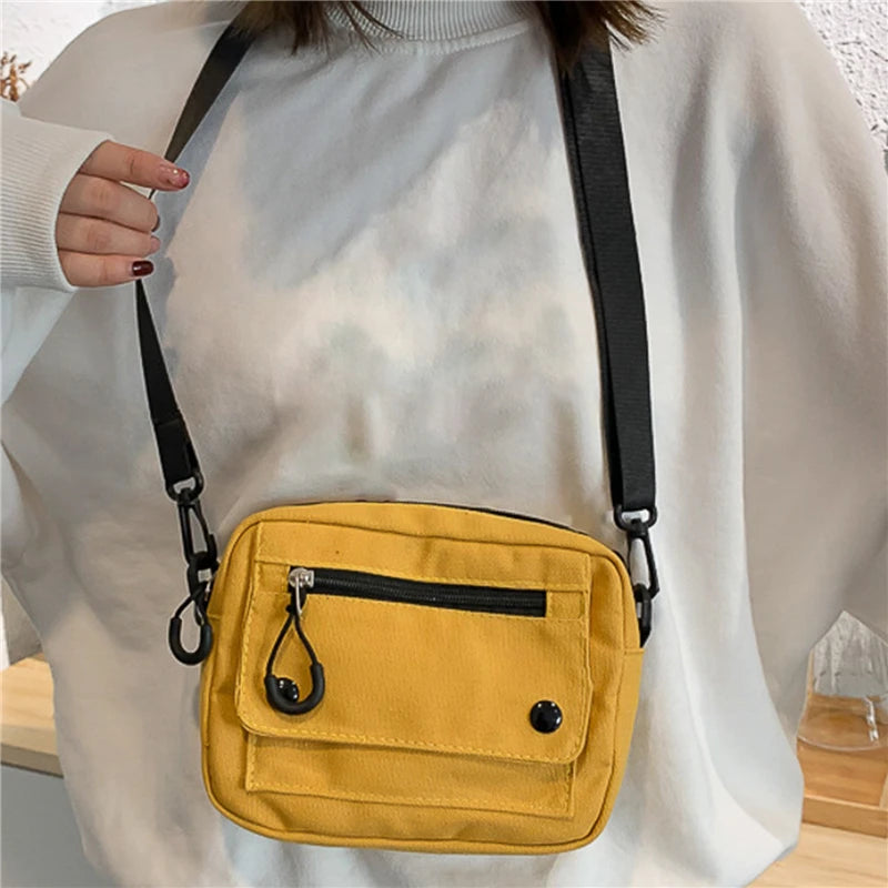 Umhängetasche 2025: Canvas Casual Versatile Fashion - Large Capacity Mobile Phone Coin Purse Women Collection