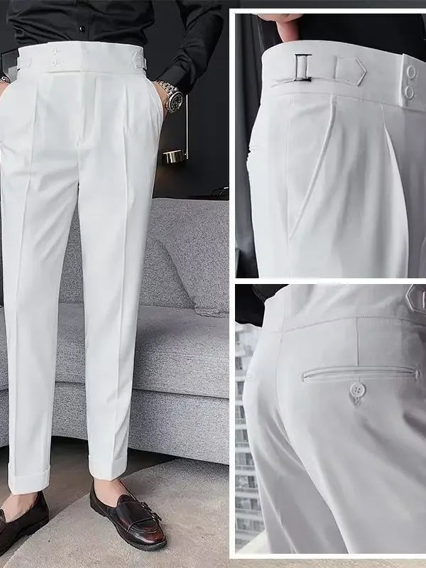 NoName Slim-Fit Hohe Taille Hose - Größe S-XXL Lang