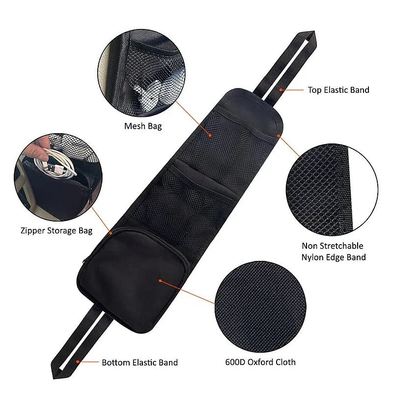 Auto Sitz Organizer Auto Sitz Seite Aufbewahrung Hängetasche Multi-Tasche Getränkehalter Mesh Tasche Auto Styling Organizer Handy Halter