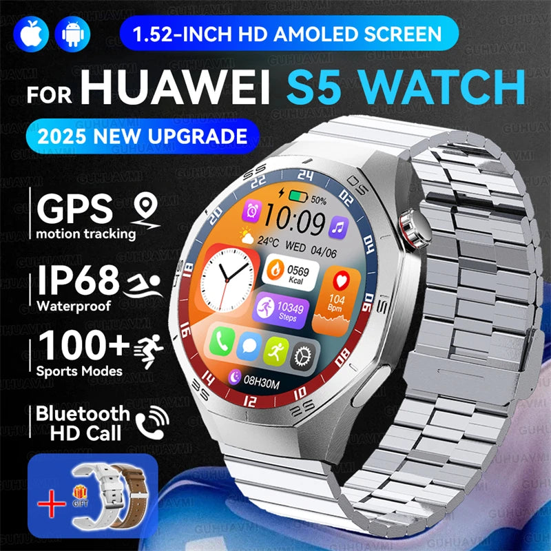 Huawei GT5 Pro AMOLED Display - 1.52 Zoll GPS IP68 Puls