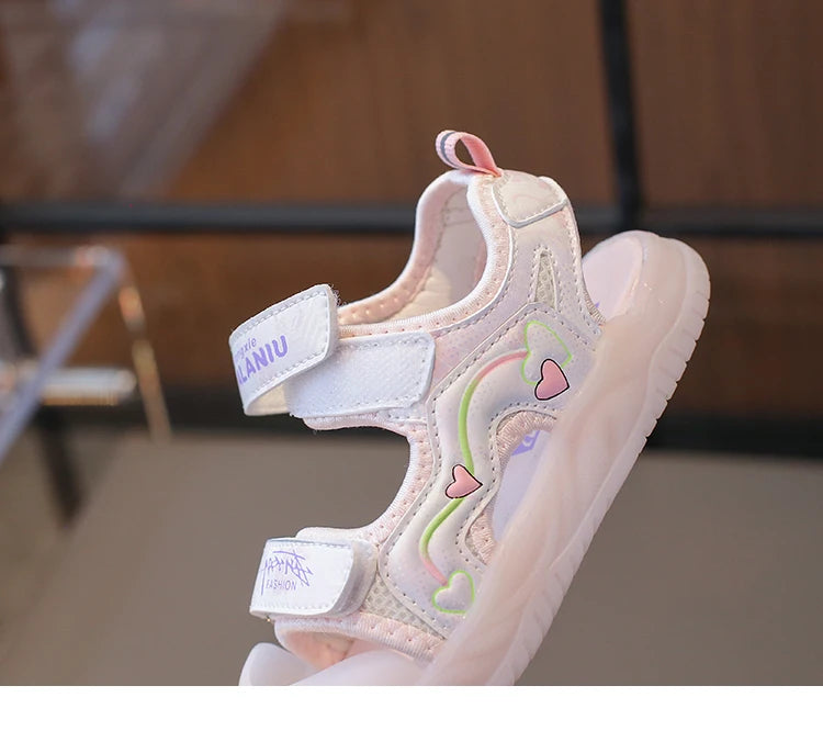 Baby-Sandalen 2025: Jelly-Sohle Zehenschutz Strand Sicherheit - Beach Safety Kollektion 6 Monate-3 Jahre