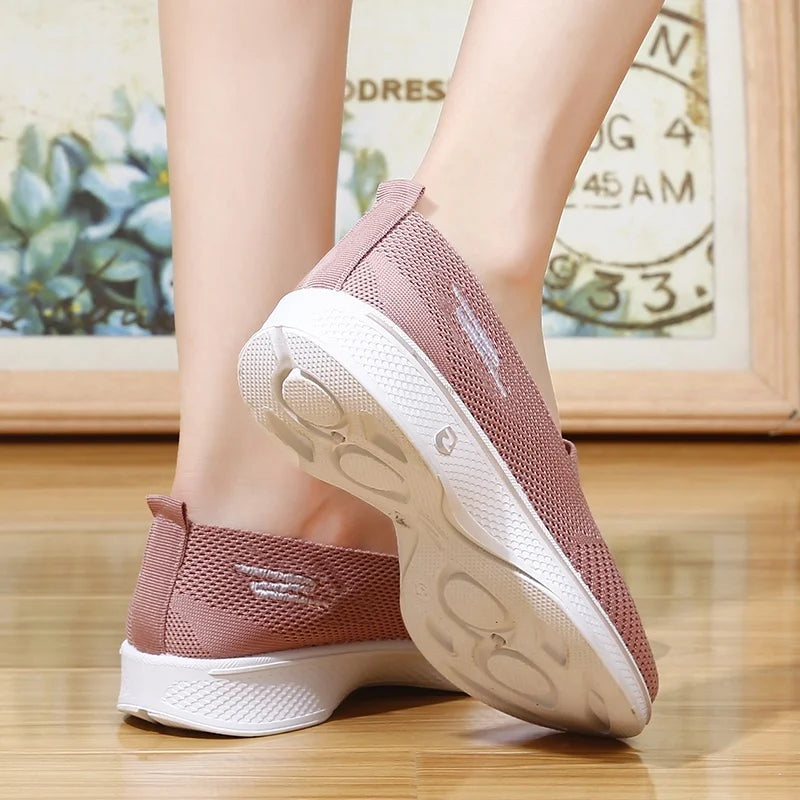 Women Fashion Shoes Flats Laides Breathable Loafers Casual Sports Walking Yoga Zapatos De Mujer 2024 Zapatillas Mujer Sneakers