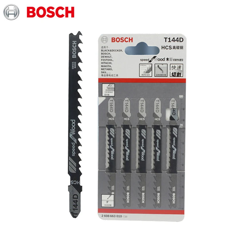 Bosch Jigsaw Blade Straight Cutting Tools Jig Saw Blade Metal Steel Wood Assorted Saw Blades Woodworking Tool Curved Saw Blade